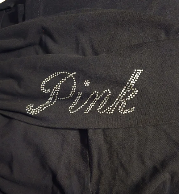 PINK Victoria's Secret Cotton Foldover Flare Leggings - Picture 2 of 4